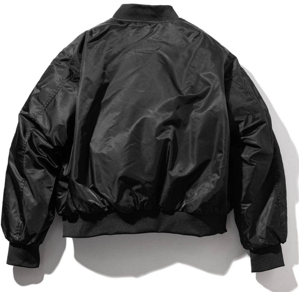 マスノウン(MASSNOUN)  8OZ OVERSIZED MA-1 JACKET MFZPD003-BK