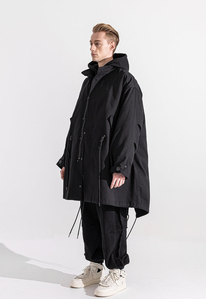 マスノウン(MASSNOUN)   M-65 FISHTAIL COTTON COAT MWZCT002-BK