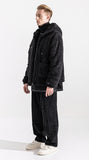 マスノウン(MASSNOUN)   DOUBLE SOFT WOOL SHORT JUMPER MWZPD003-BK