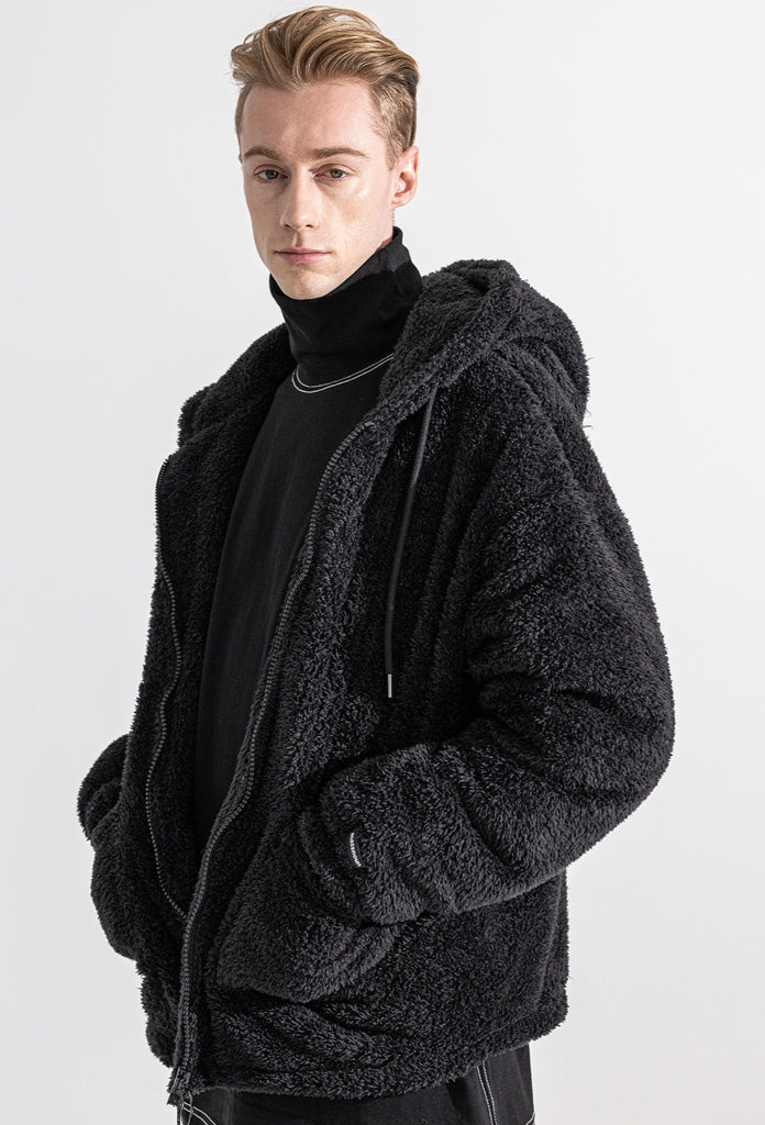 マスノウン(MASSNOUN)   DOUBLE SOFT WOOL SHORT JUMPER MWZPD003-BK