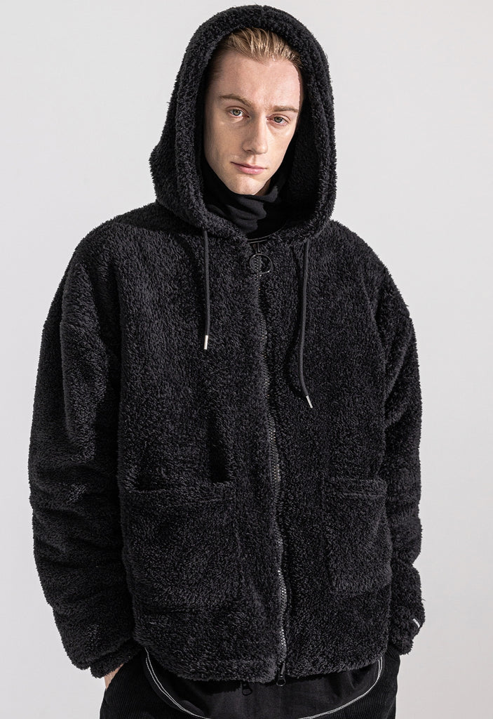 マスノウン(MASSNOUN)   DOUBLE SOFT WOOL SHORT JUMPER MWZPD003-BK
