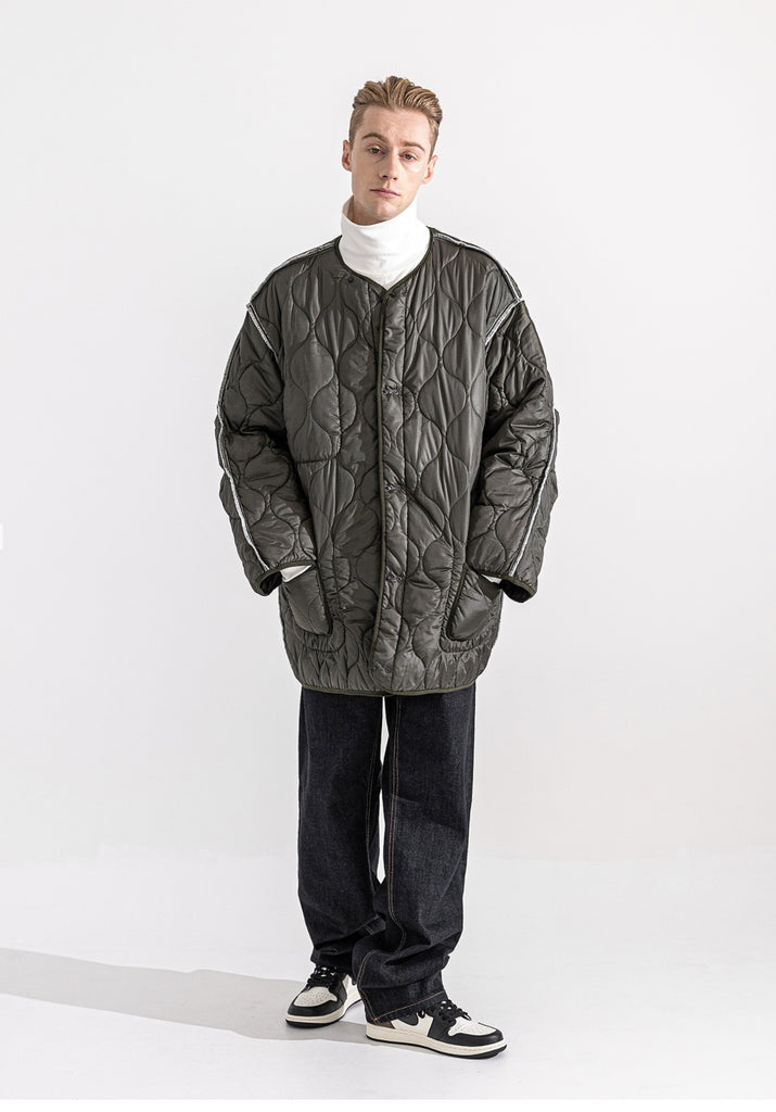 マスノウン(MASSNOUN)  REVERSIBLE STICH QUILITING JACKET MWZJK002-KK