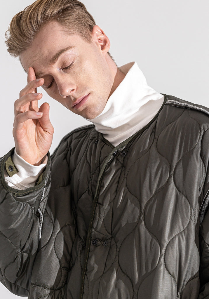 マスノウン(MASSNOUN)  REVERSIBLE STICH QUILITING JACKET MWZJK002-KK