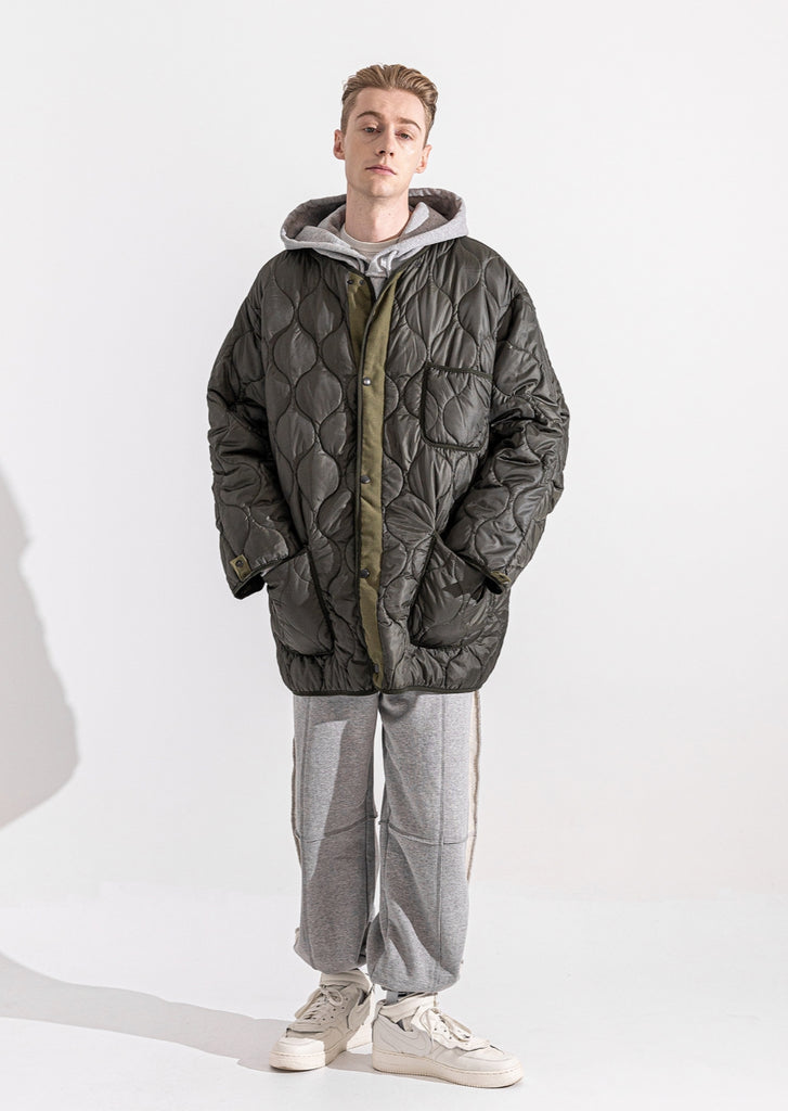マスノウン(MASSNOUN)  REVERSIBLE STICH QUILITING JACKET MWZJK002-KK