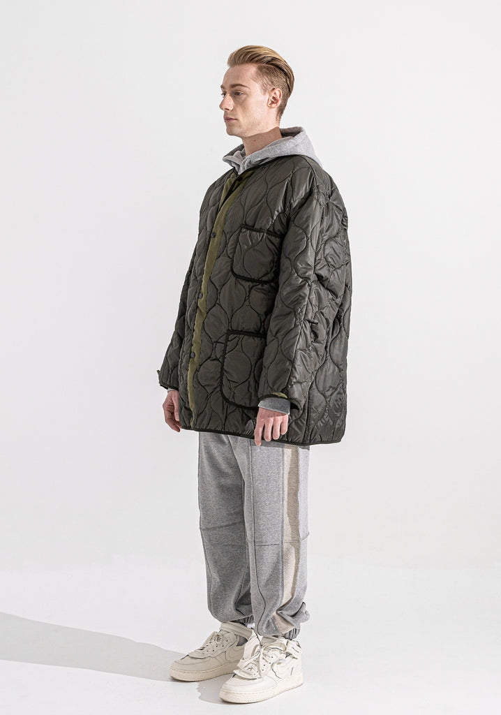 マスノウン(MASSNOUN)  REVERSIBLE STICH QUILITING JACKET MWZJK002-KK