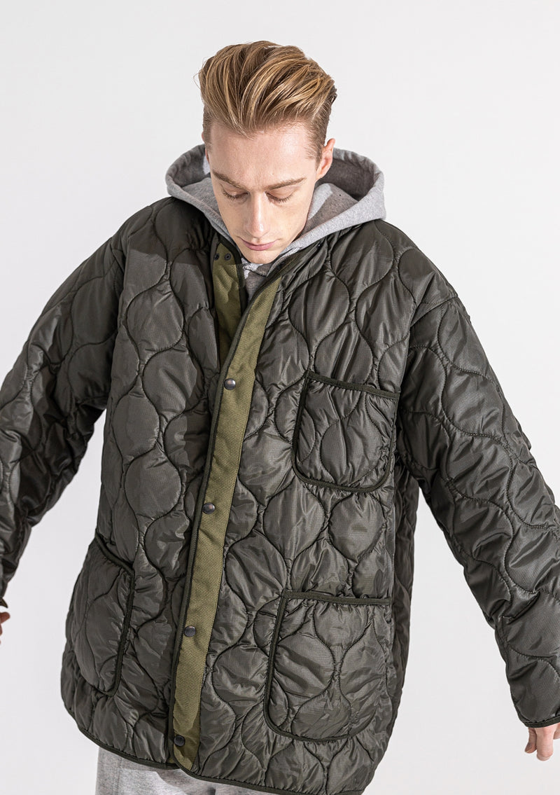 マスノウン(MASSNOUN)  REVERSIBLE STICH QUILITING JACKET MWZJK002-KK