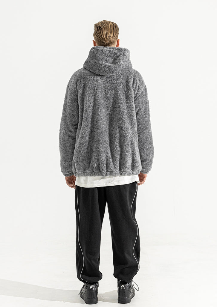 マスノウン(MASSNOUN)   TURTLE DOUBLE SOFT WOOL SHORT JUMPER MWZPD004-GY