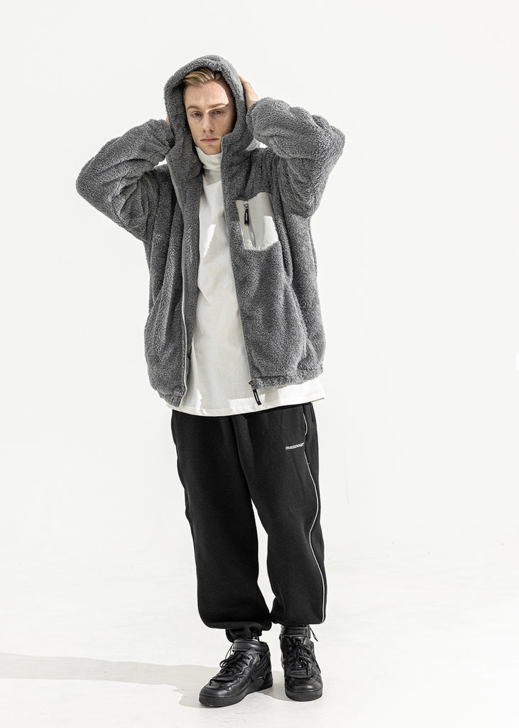 マスノウン(MASSNOUN)   TURTLE DOUBLE SOFT WOOL SHORT JUMPER MWZPD004-GY