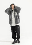 マスノウン(MASSNOUN)   TURTLE DOUBLE SOFT WOOL SHORT JUMPER MWZPD004-GY