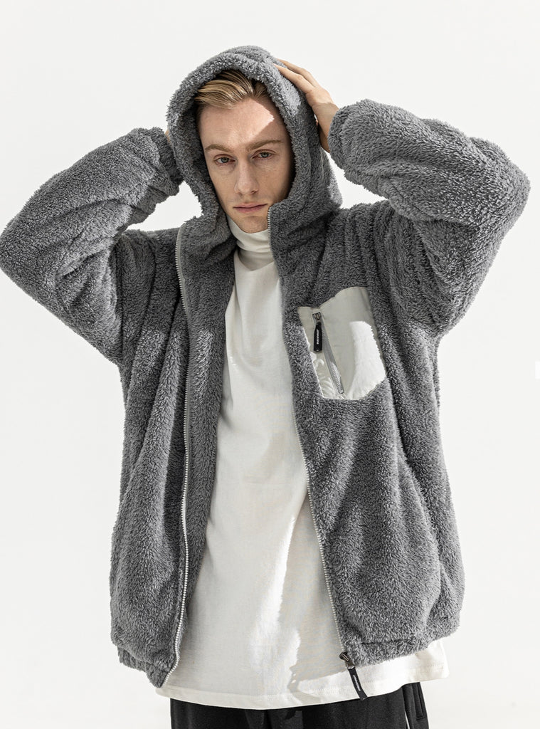 マスノウン(MASSNOUN)   TURTLE DOUBLE SOFT WOOL SHORT JUMPER MWZPD004-GY