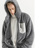マスノウン(MASSNOUN)   TURTLE DOUBLE SOFT WOOL SHORT JUMPER MWZPD004-GY