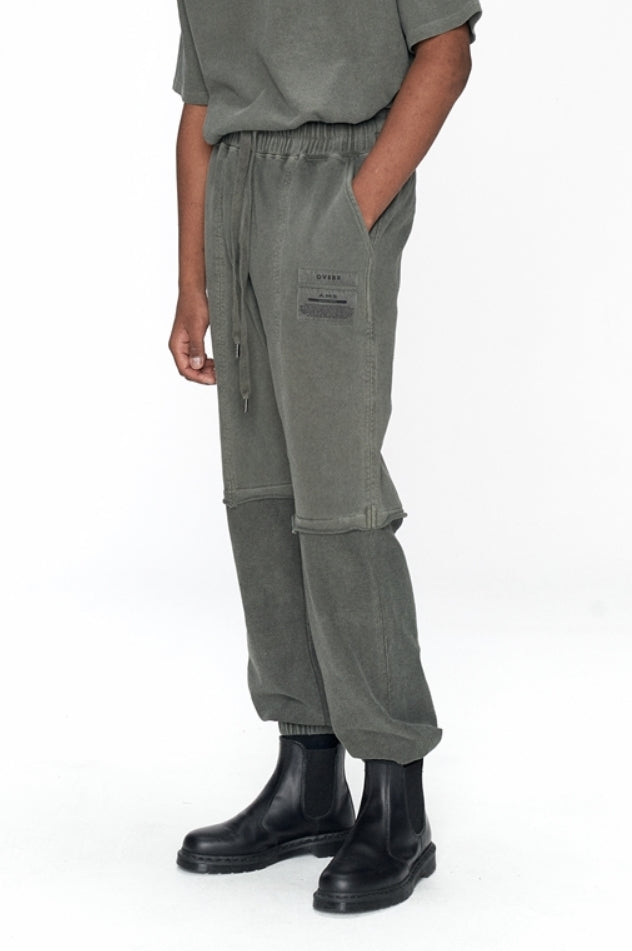 OVERR(オベルー) 20FW PIGMENT KHAKI INSIDE OUT SWEATPANTS