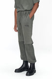 OVERR(オベルー) 20FW PIGMENT KHAKI INSIDE OUT SWEATPANTS