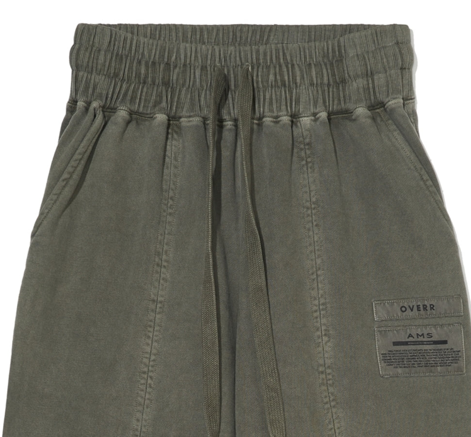 OVERR(オベルー) 20FW PIGMENT KHAKI INSIDE OUT SWEATPANTS