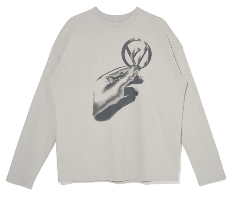 OVERR(オベルー) 20FW OVR COIN GRAY L/S T-SHIRTS