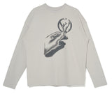 OVERR(オベルー) 20FW OVR COIN GRAY L/S T-SHIRTS