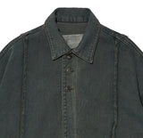 OVERR(オベルー) 20FW PIGMENT KHAKI DENIM LONG COAT