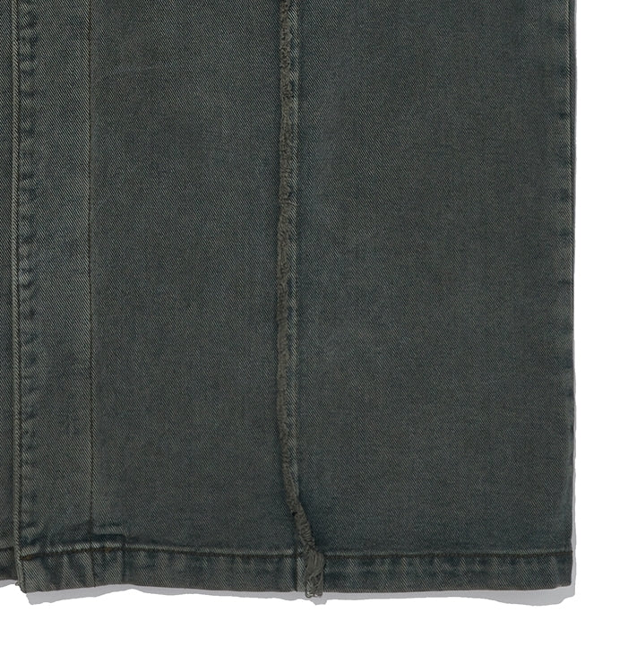 OVERR(オベルー) 20FW PIGMENT KHAKI DENIM LONG COAT