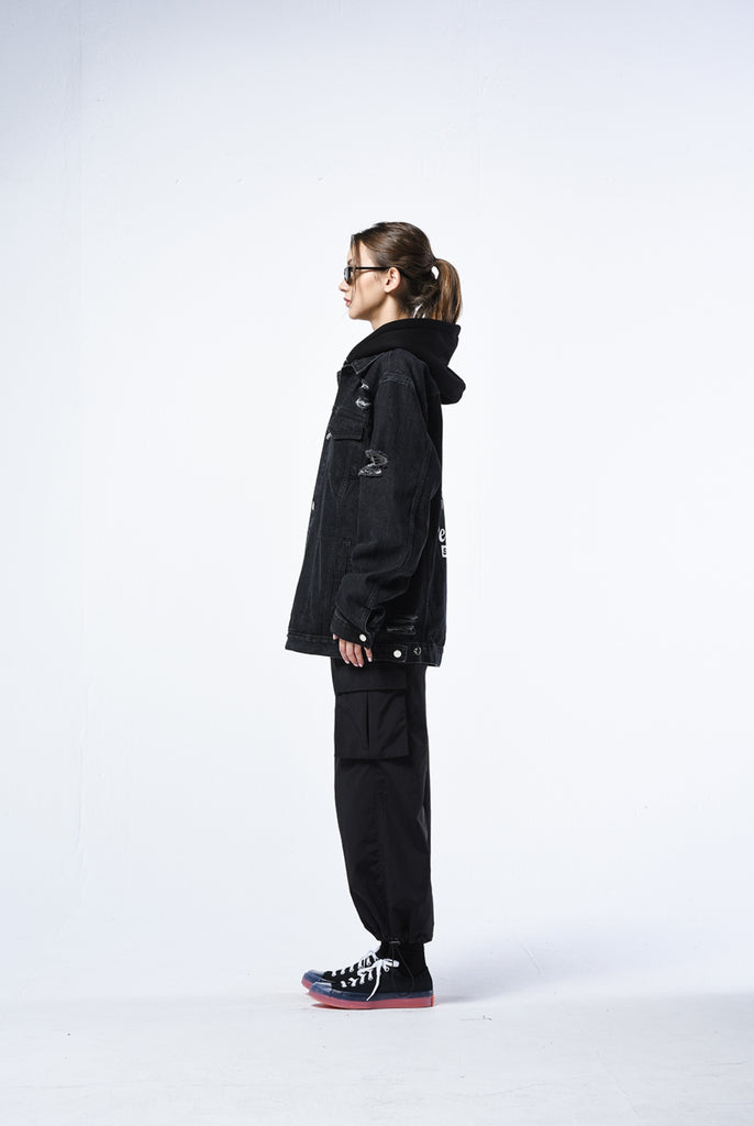 シディスコンマ(SHETHISCOMMA)  PEACE OUT DENIM JK