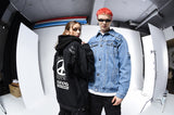 シディスコンマ(SHETHISCOMMA)  PEACE OUT DENIM JK