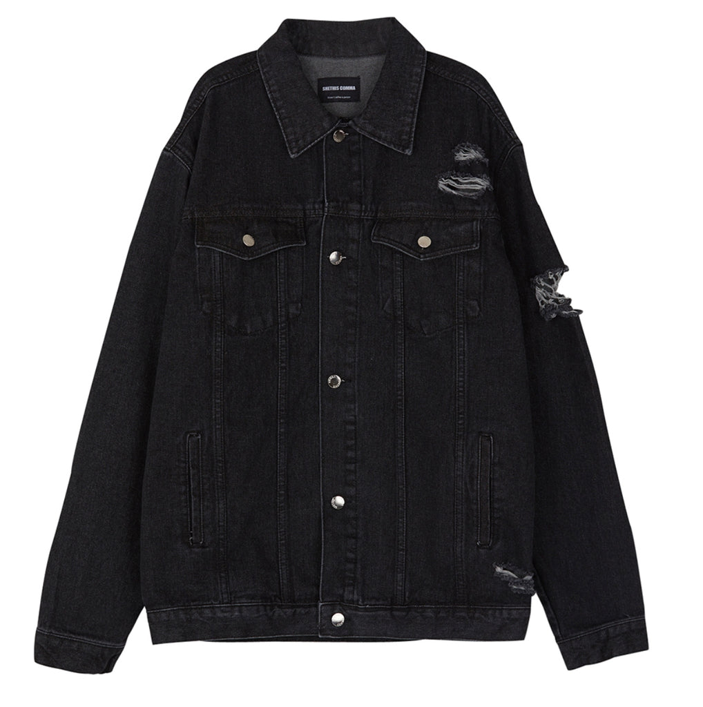 シディスコンマ(SHETHISCOMMA)  PEACE OUT DENIM JK