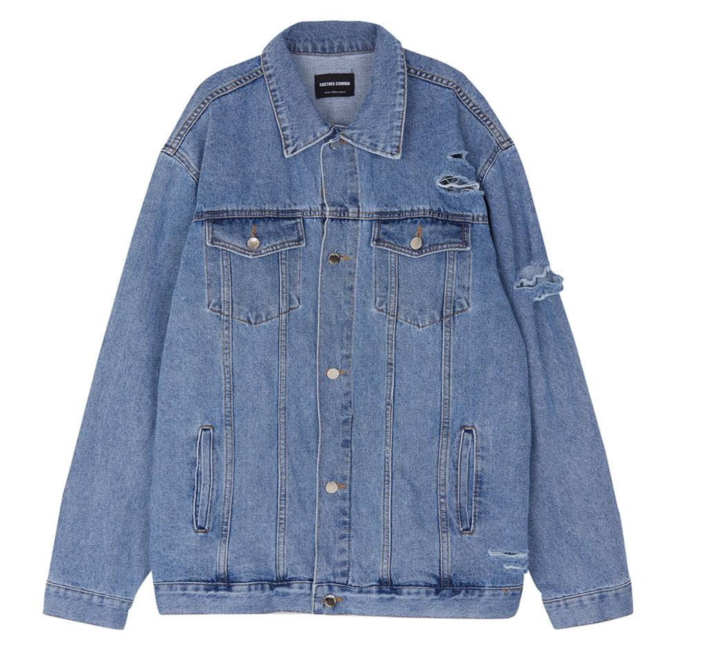 シディスコンマ(SHETHISCOMMA)  PEACE OUT DENIM JK