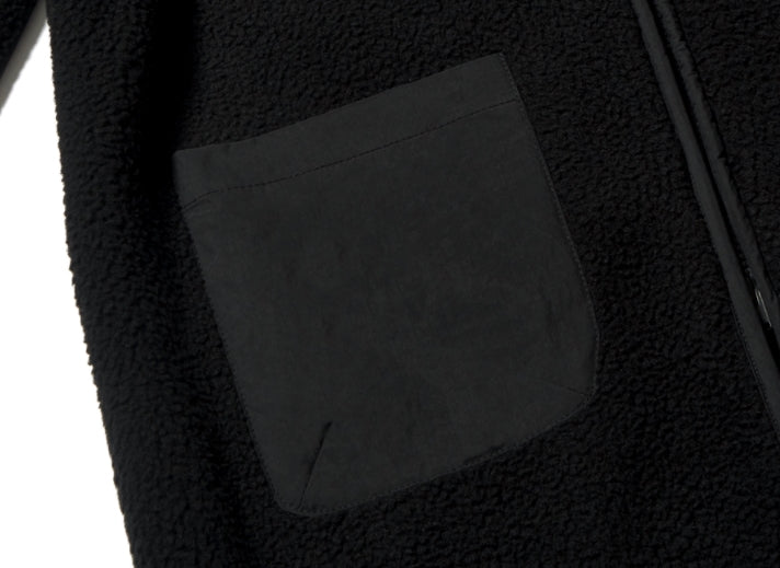 STIGMA(スティグマ) BLEND OVERSIZED FLEECE COAT BLACK