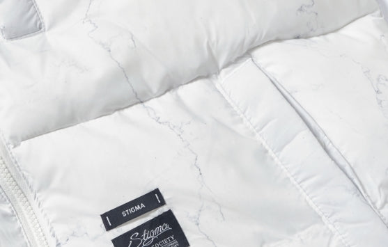 STIGMA(スティグマ) DV SHORT PADDING JACKET MARBLE WHITE