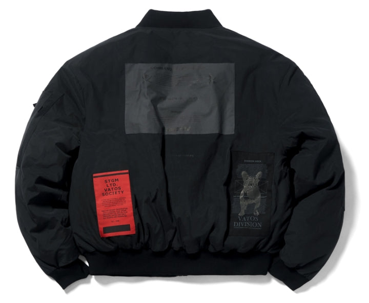 STIGMA(スティグマ) DV TECH OVERSIZED PADDING MA-1 JACKET BLACK
