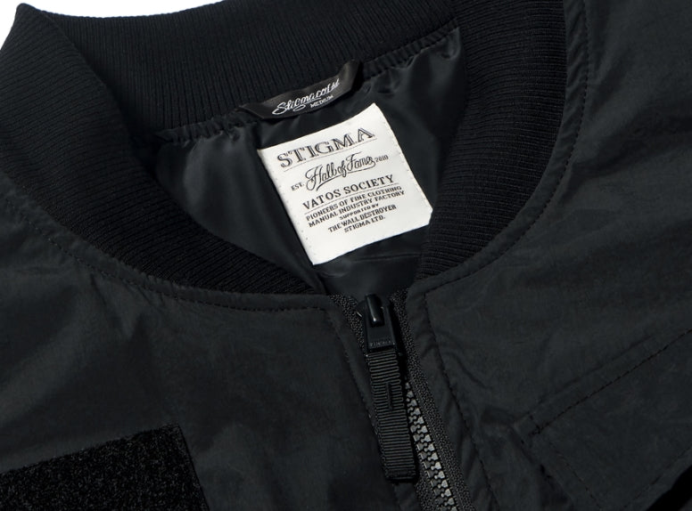 STIGMA(スティグマ) DV TECH OVERSIZED PADDING MA-1 JACKET BLACK