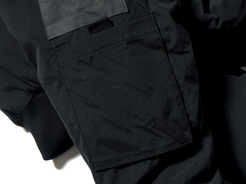 STIGMA(スティグマ) DV TECH OVERSIZED PADDING MA-1 JACKET BLACK