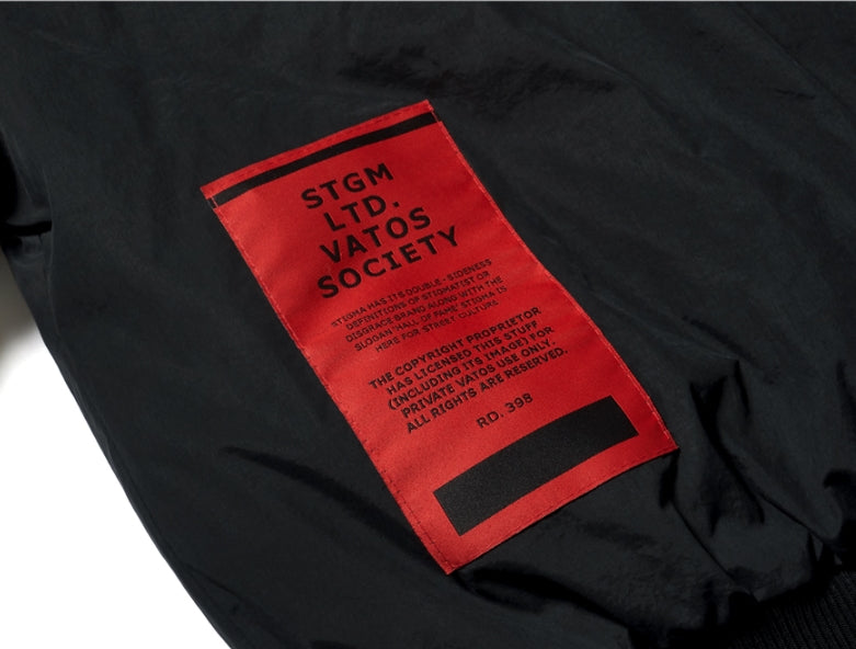 STIGMA(スティグマ) DV TECH OVERSIZED PADDING MA-1 JACKET BLACK