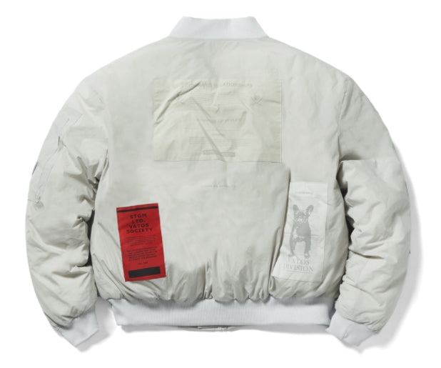 STIGMA(スティグマ) DV TECH OVERSIZED PADDING MA-1 JACKET GREY