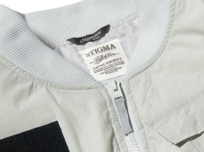 STIGMA(スティグマ) DV TECH OVERSIZED PADDING MA-1 JACKET GREY