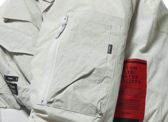 STIGMA(スティグマ) DV TECH OVERSIZED PADDING MA-1 JACKET GREY