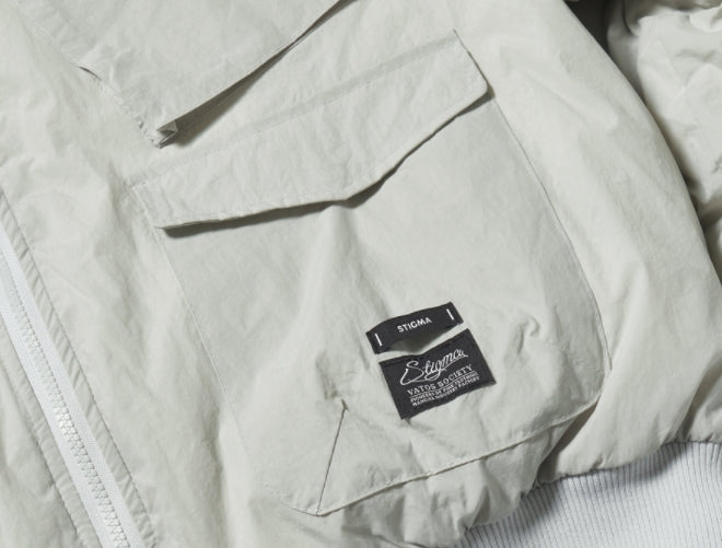 STIGMA(スティグマ) DV TECH OVERSIZED PADDING MA-1 JACKET GREY