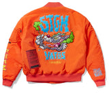 STIGMA(スティグマ) WOLF OVERSIZED QUILTED MA-1 JACKET ORANGE