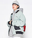 STIGMA(スティグマ) BLEND OVERSIZED FLEECE MA-1 JACKET OLIVE