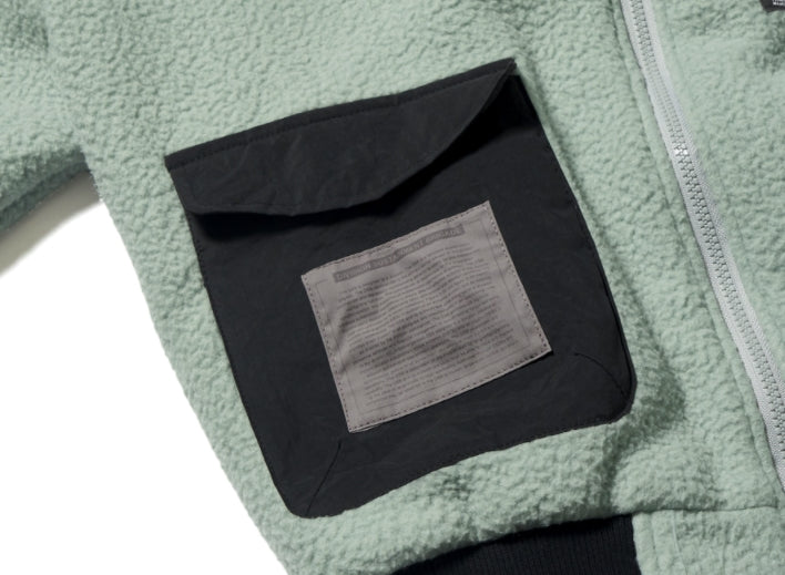 STIGMA(スティグマ) BLEND OVERSIZED FLEECE MA-1 JACKET OLIVE
