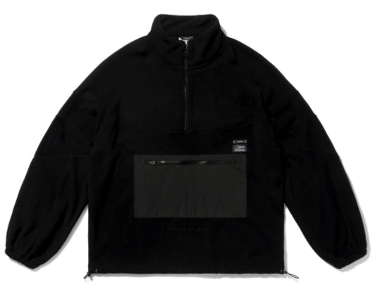 STIGMA(スティグマ) BLEND OVERSIZED FLEECE ANORAK JACKET BLACK