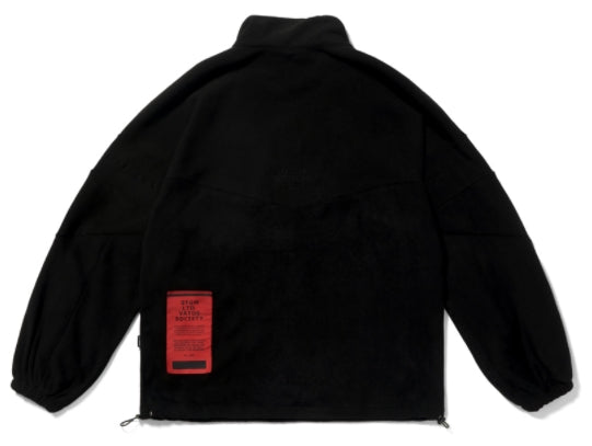 STIGMA(スティグマ) BLEND OVERSIZED FLEECE ANORAK JACKET BLACK