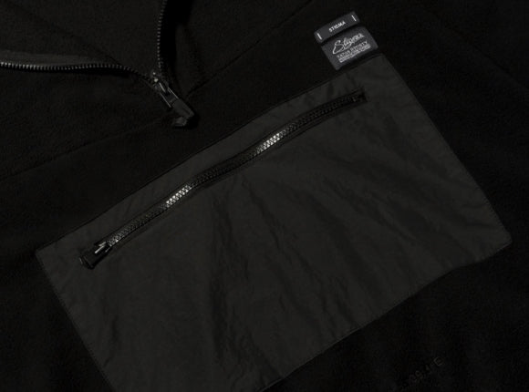 STIGMA(スティグマ) BLEND OVERSIZED FLEECE ANORAK JACKET BLACK