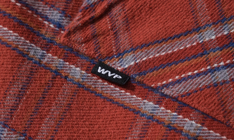 ダブルユーブイプロジェクト(WV PROJECT) Denish Long Check Shirt Redbrown JILS7441