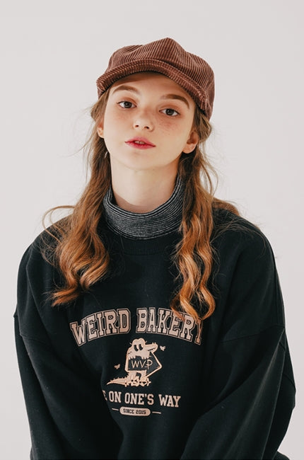 ダブルユーブイプロジェクト(WV PROJECT) Cookiedile Sweatshirt Black KMMT7453
