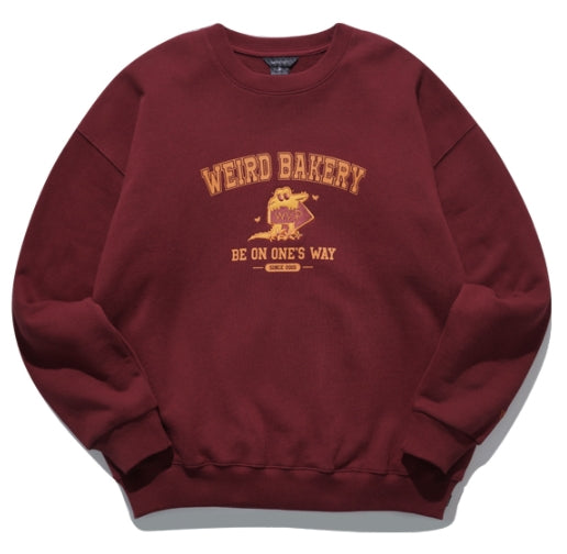 ダブルユーブイプロジェクト(WV PROJECT) Cookiedile Sweatshirt Burgundy KMMT7453