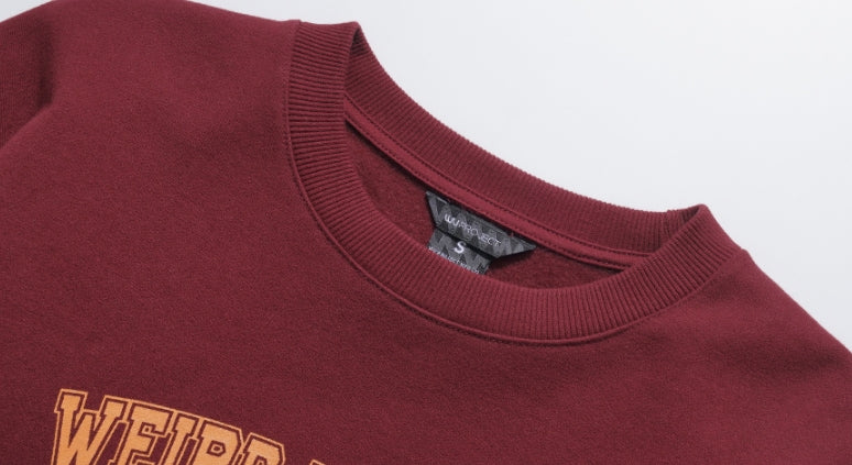 ダブルユーブイプロジェクト(WV PROJECT) Cookiedile Sweatshirt Burgundy KMMT7453