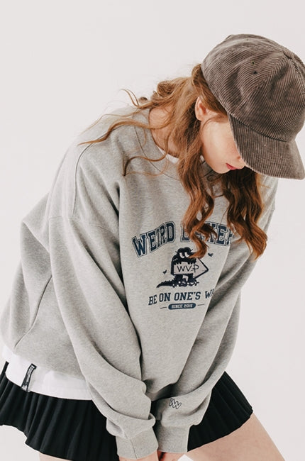 ダブルユーブイプロジェクト(WV PROJECT) Cookiedile Sweatshirt Grey KMMT7453
