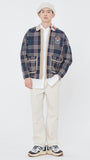 ロマンティッククラウン(ROMANTIC CROWN)  CLASSIC CHECK JACKET_NAVY