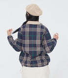 ロマンティッククラウン(ROMANTIC CROWN)  CLASSIC CHECK JACKET_NAVY