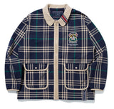 ロマンティッククラウン(ROMANTIC CROWN)  CLASSIC CHECK JACKET_NAVY